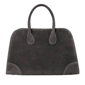 COS Black Suede Bag with Detachable Long Strap